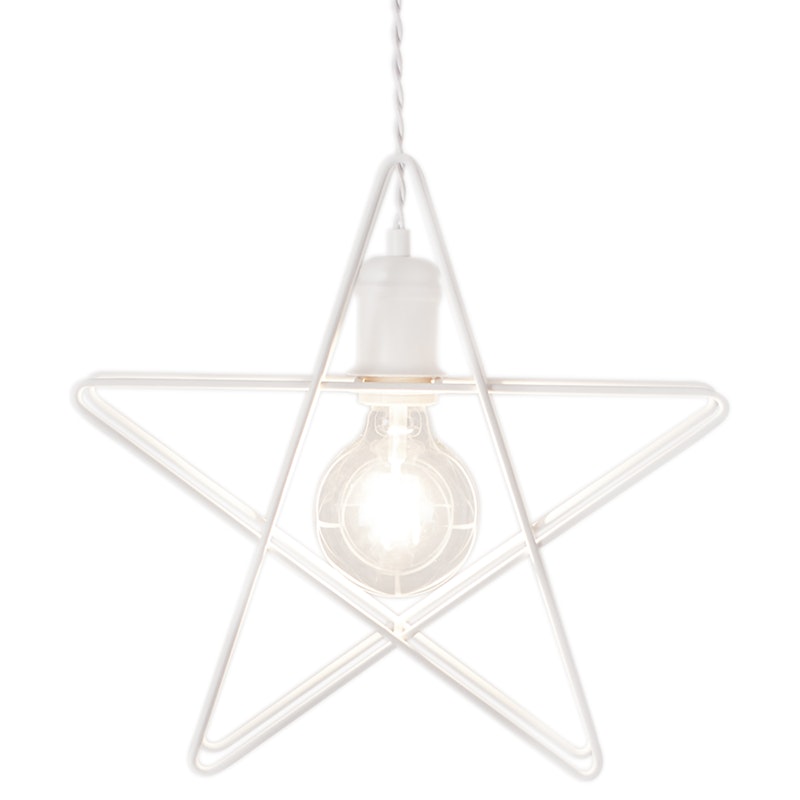 Quiet Advent Star L36xh35cm, Matt White