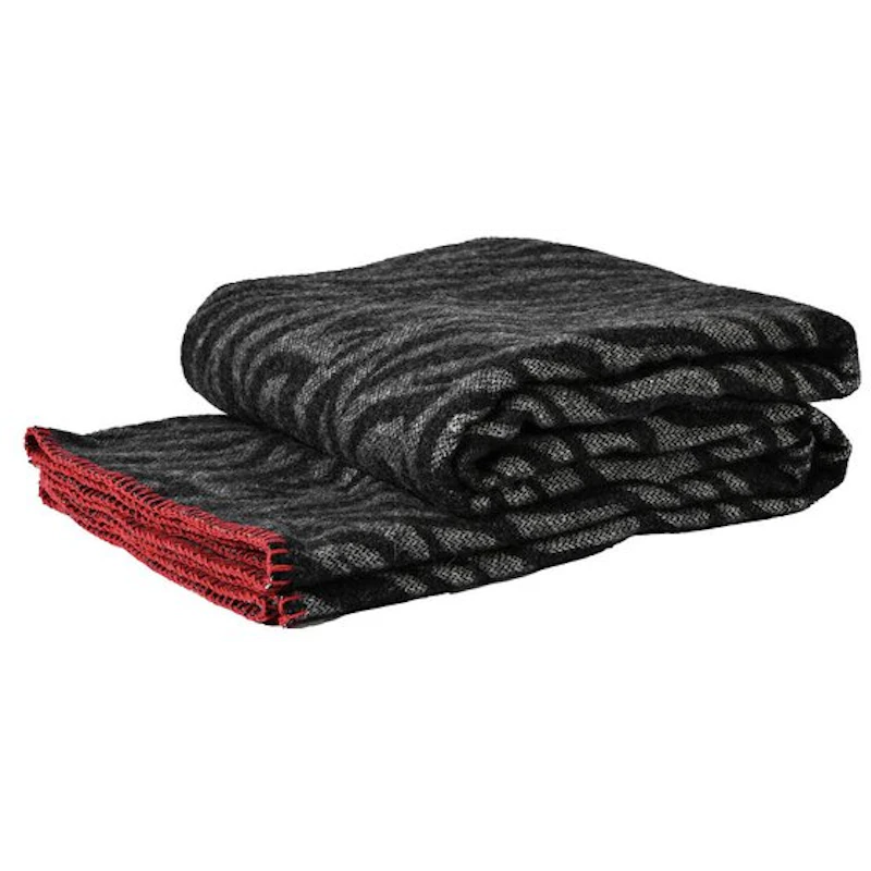 Anima Zebra Throw 130x200 cm, Black