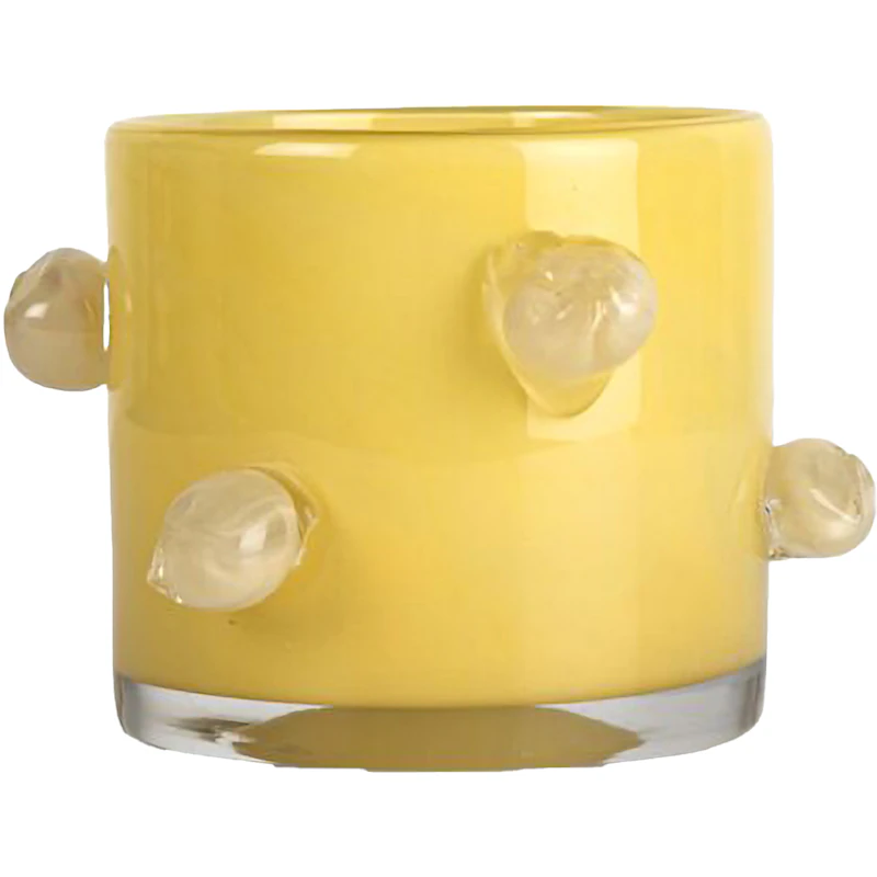 Arlo Candle Holder XS, Yellow / Beige