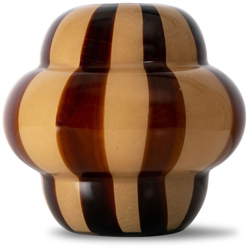 Curlie Vase, Beige / Brown