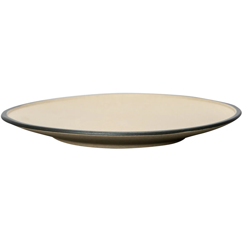 Fumiko Plate Small 20,5x2 cm, Beige/Black