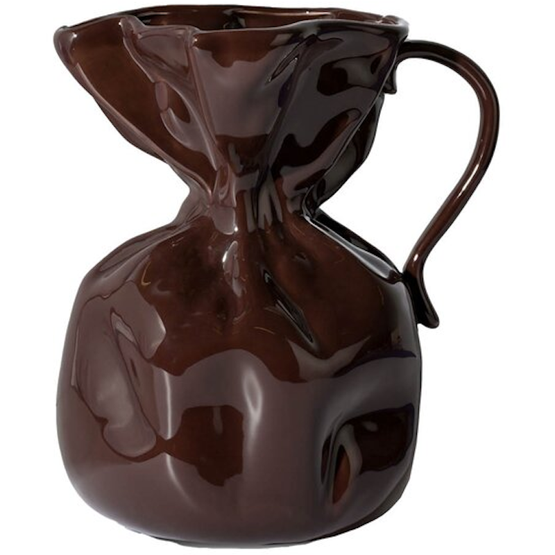 Crumple Vase, Brown