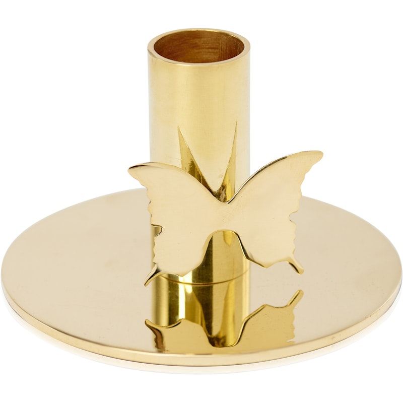 Butterfly Candlestick, Brass