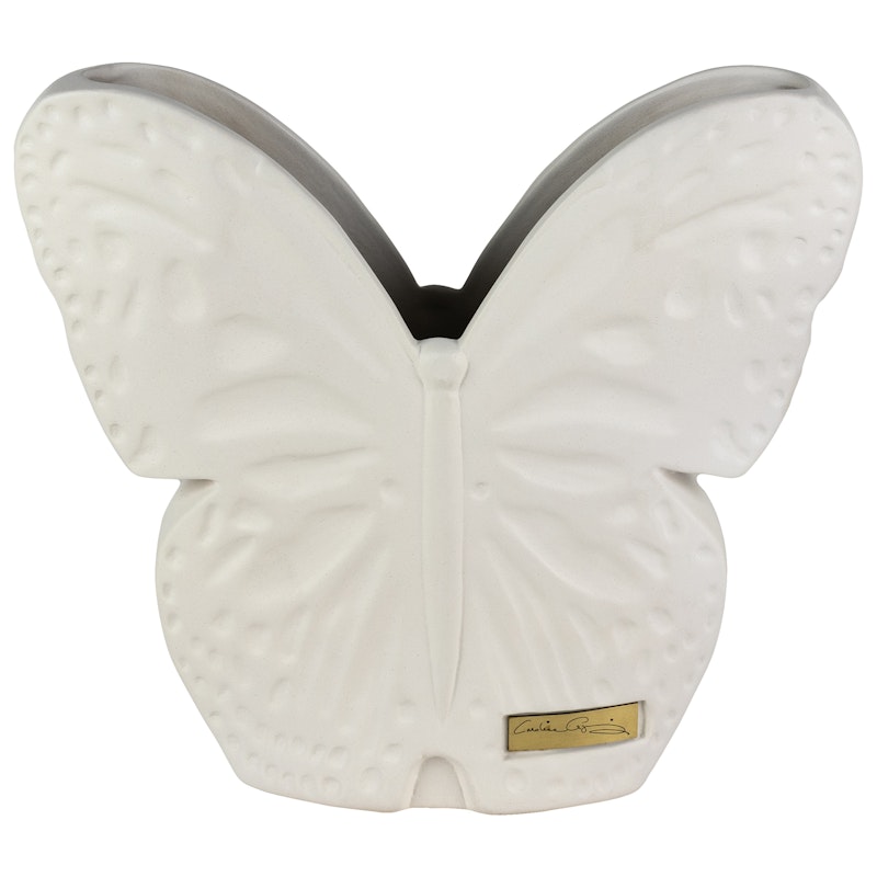 Secret Butterfly Vase Small, White
