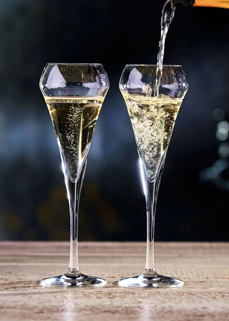 6 Flûtes à Champagne Chef&Sommelier Distinction – 23 Cl, En Krysta – Fabrication Française – Emballage Sécurisé
