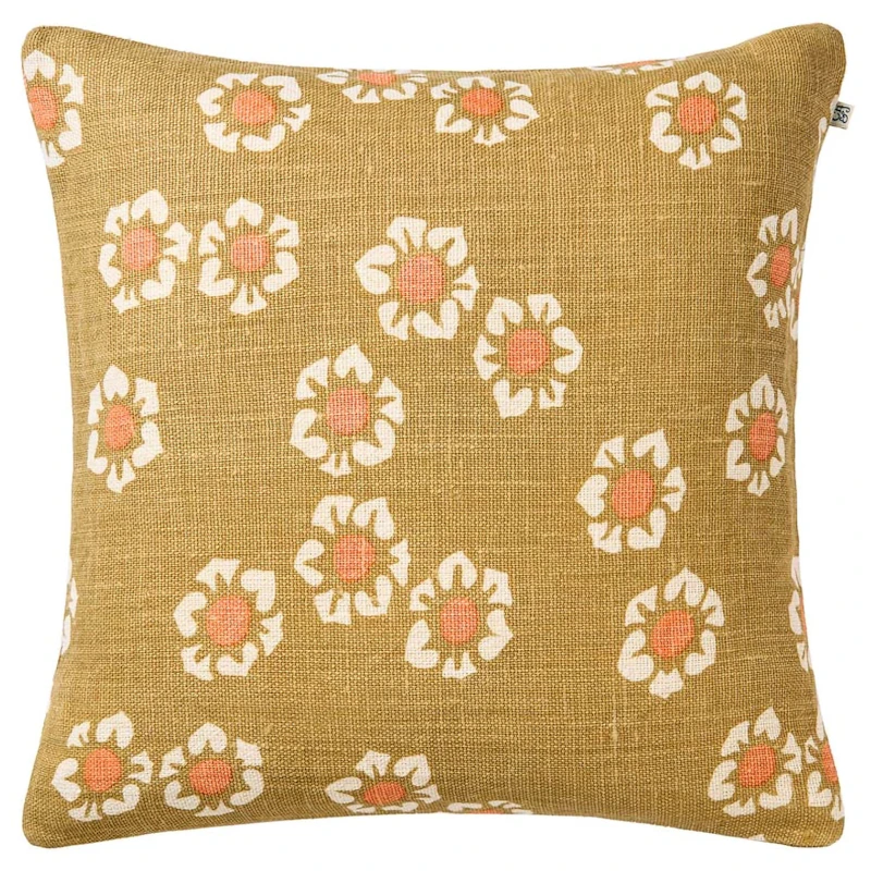 Amina Cushion Cover 50x50 cm, Rose / Khaki