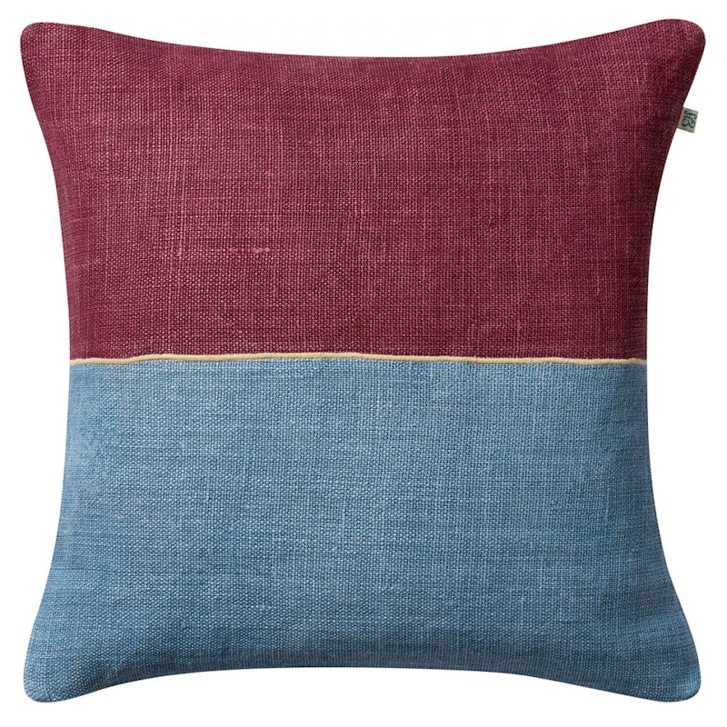 Amol Cushion Cover 50x50 cm, Ruby / Dusty Blue