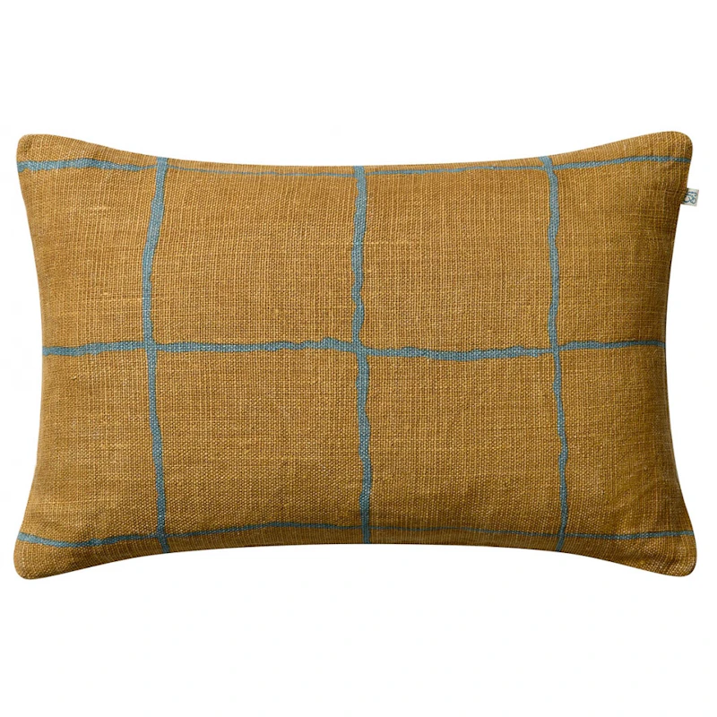 Chakra Cushion Cover 40x60 cm, Khaki / Heaven Blue