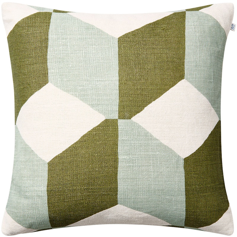 Hawa Cushion Cover 50x50 cm, Aqua / Cactus Green