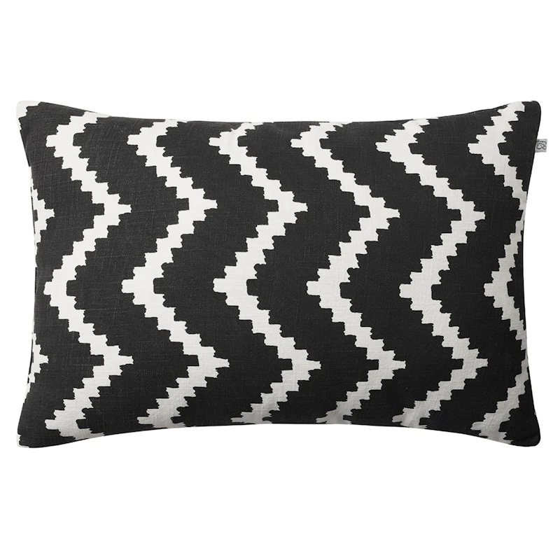 Ikat Sema Outdoor Cushion 40x60 cm, Black