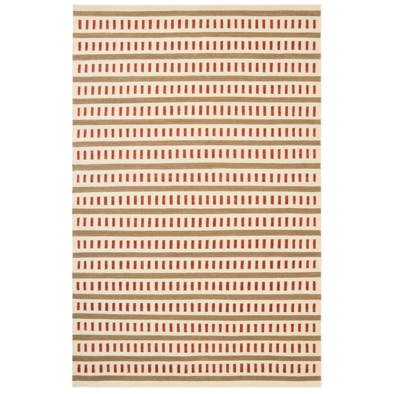 Ladakh Wool Rug 180x270 cm, Beige / Rust