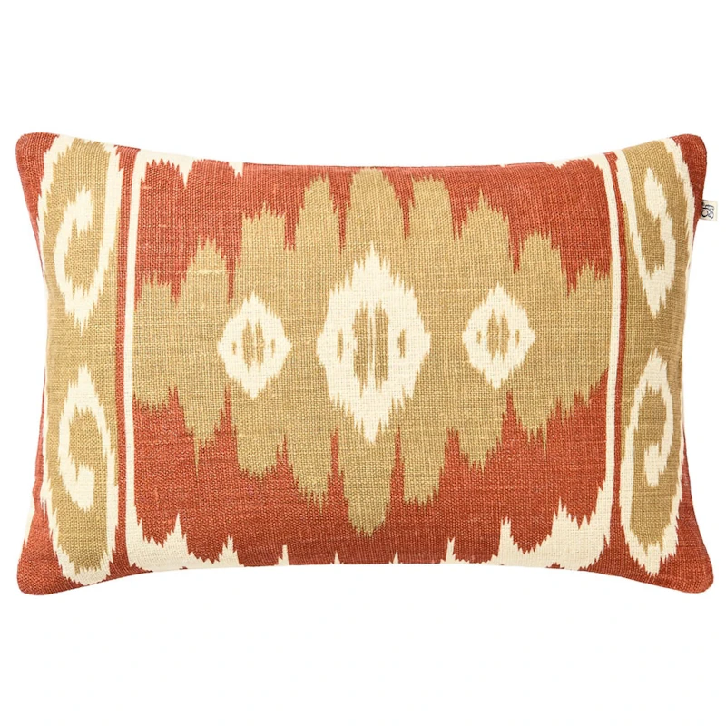 Laya Cushion Cover 40x60 cm, Apricot Orange / Khaki