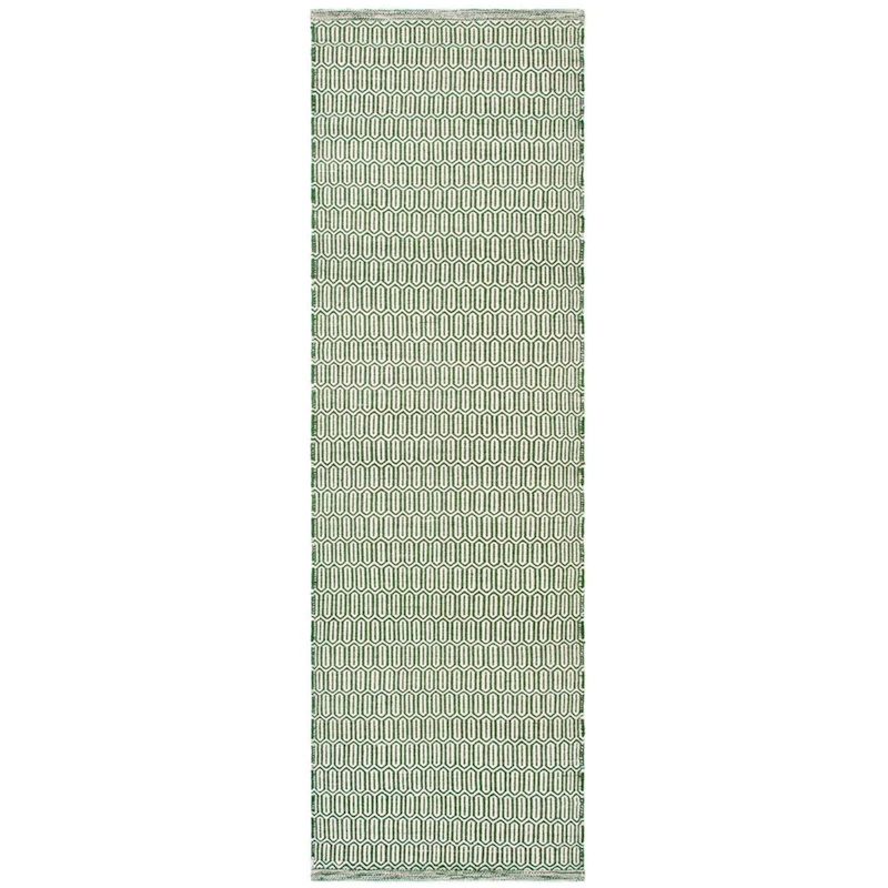 Mohini Wool Rug 80x250 cm, Green