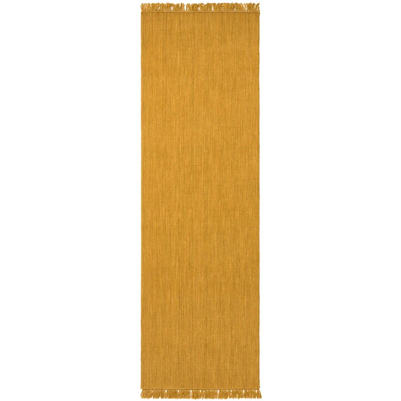 Nanda Wool Rug 80x250 cm, Masala Yellow