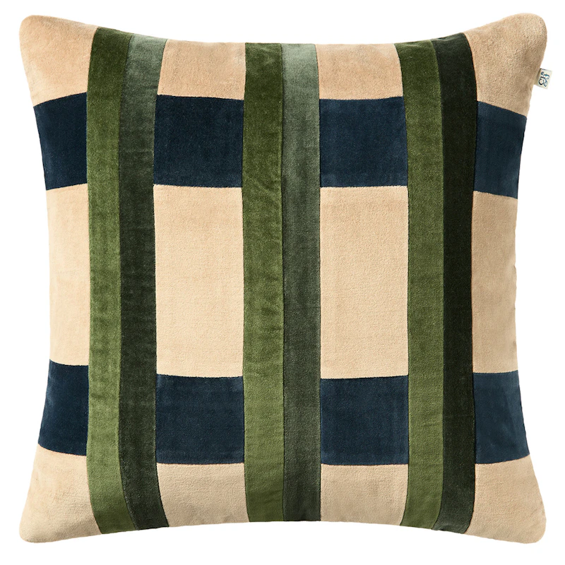 Nila Cushion Cover, Forest Green