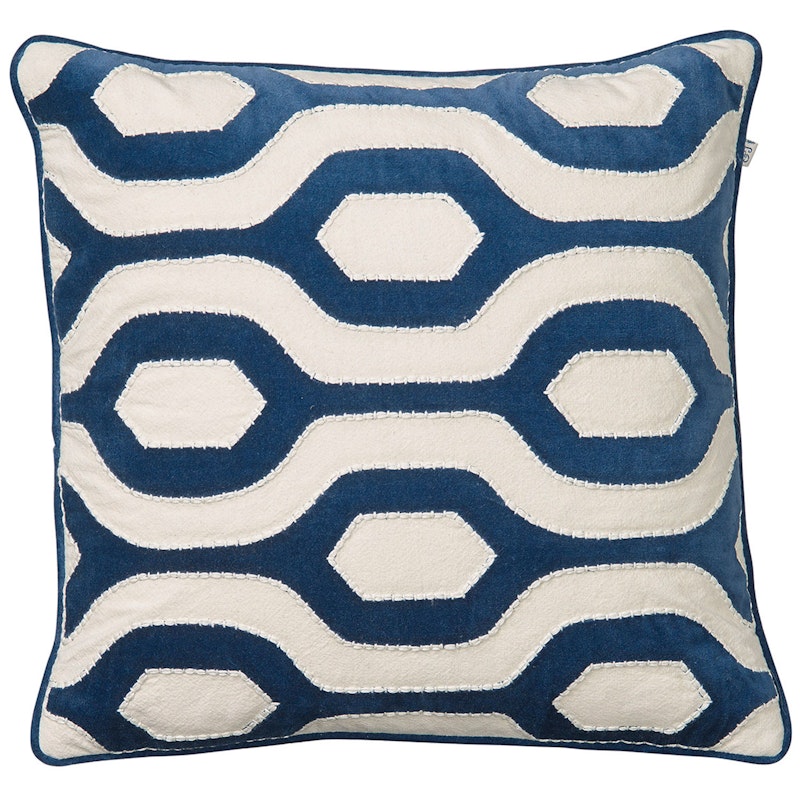 Varanasi Cushion Cover 50x50 cm, Blue