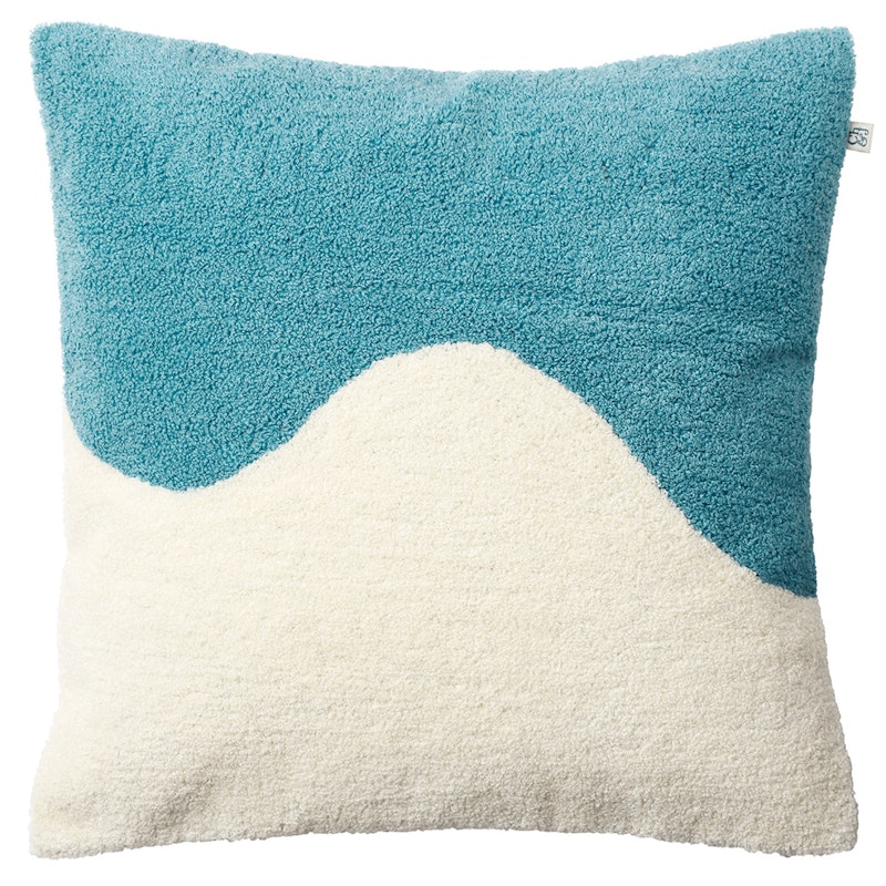 Yogi Cushion Cover Bouclé Heaven Blue/Off-White, 50x50 cm