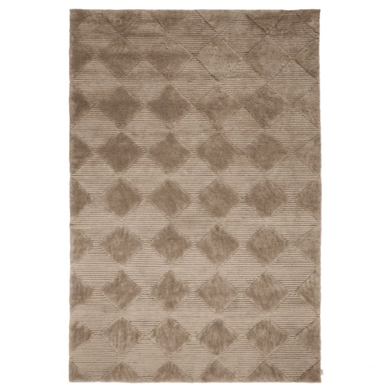 Berber Wool Rug 170x230 cm, Chocolate