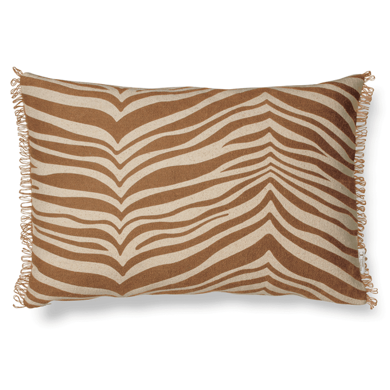Zebra Cushion 40x60 cm, Glazed Ginger