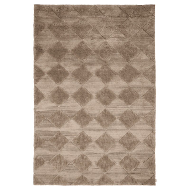 Berber Wool Rug 170x230 cm, Chocolate