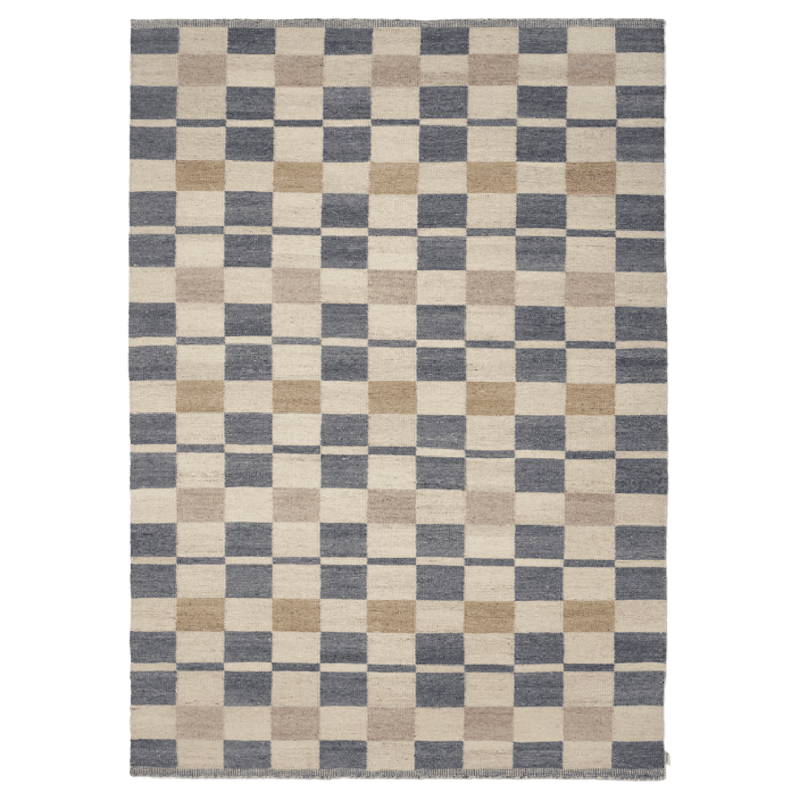 Rutvik Wool Rug, 170x230 cm Blue