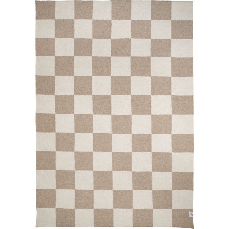 Square Rug 170x230 cm, White/Nature