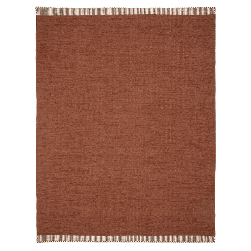Pure Wool Rug 170x230 cm, Terracotta