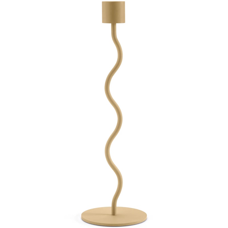 Curved Candle Holder, Peanut