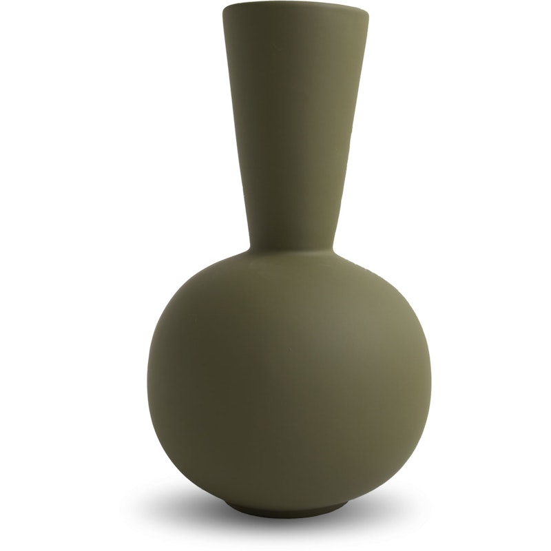 Trumpet Vase H30 cm, Olive