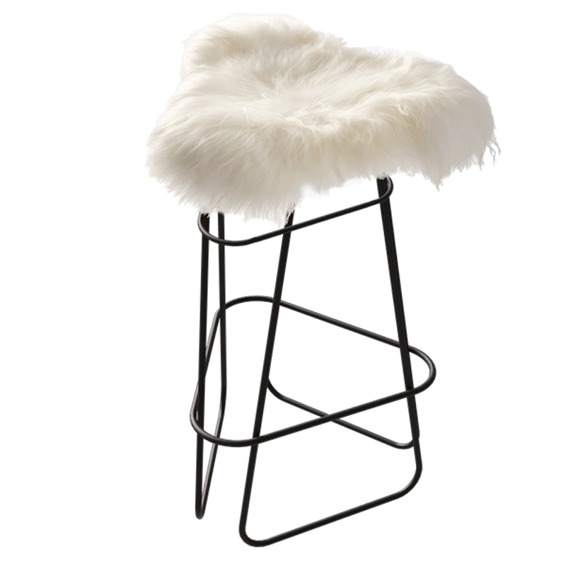 Iceland Barstool 65 cm, Black / Wild White