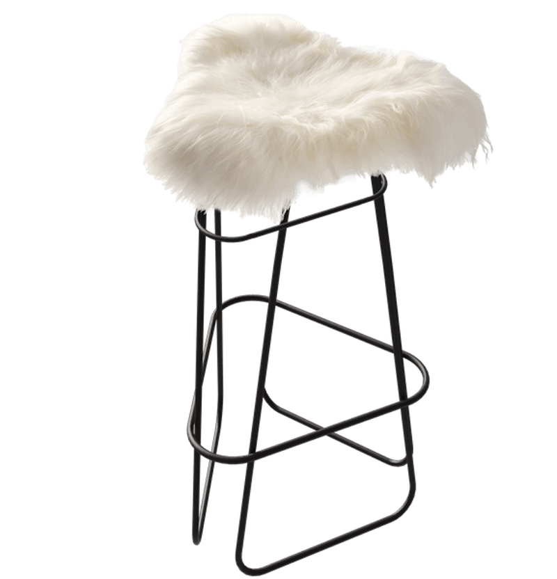 Iceland Barstool 82 cm, Black / Wild White
