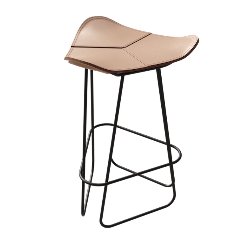 Pampa Barstool 82 cm, Black / Crude Nature
