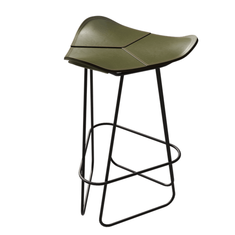Pampa Barstool 65 cm, Black / Grass Green