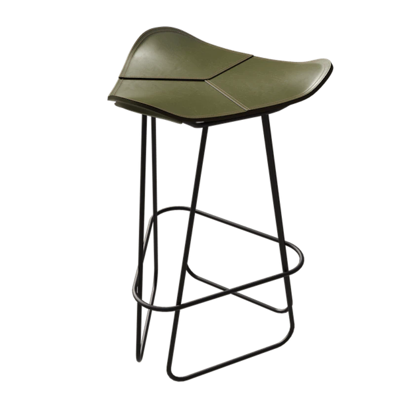 Pampa Barstool 65 cm, Black / Grass Green