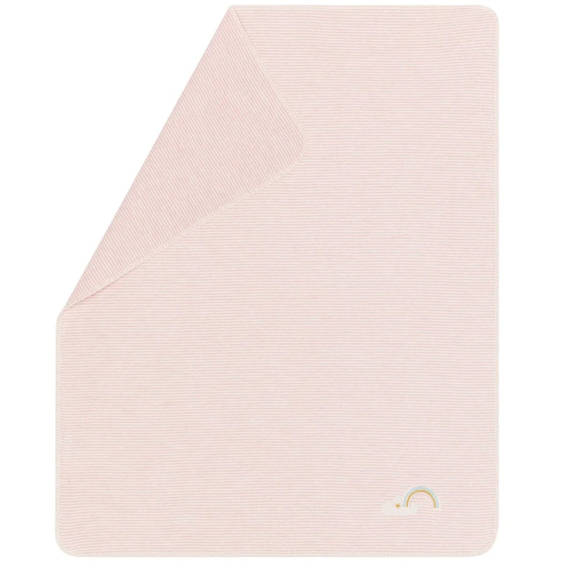 Juwel Baby Blanket 70x90 cm Stripes/Rainbow, Pink