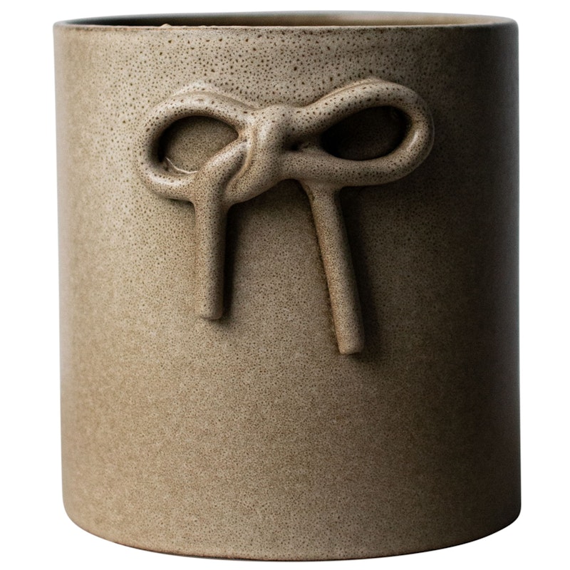 Bow Pot Ø13 cm, Beige