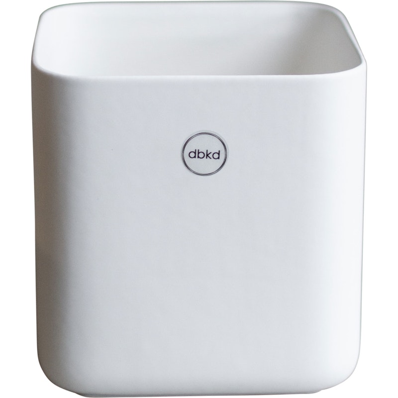 Cube Pot Small H15 cm, White