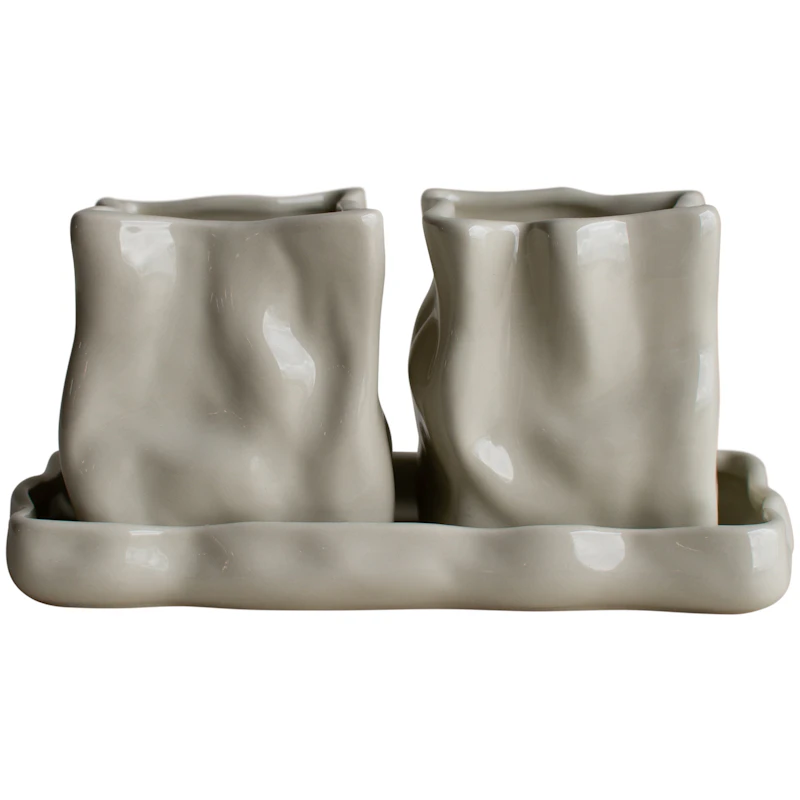 Herb Pot 2-pack, Creme