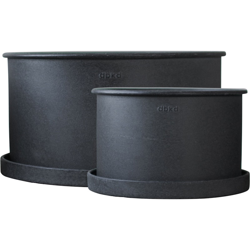 Plant Bowl Pot 2-pack, Black