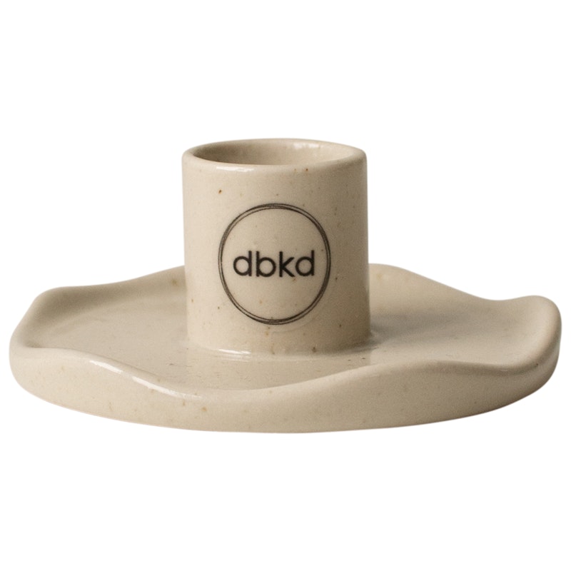 Wave Candle Holder, Vanilla