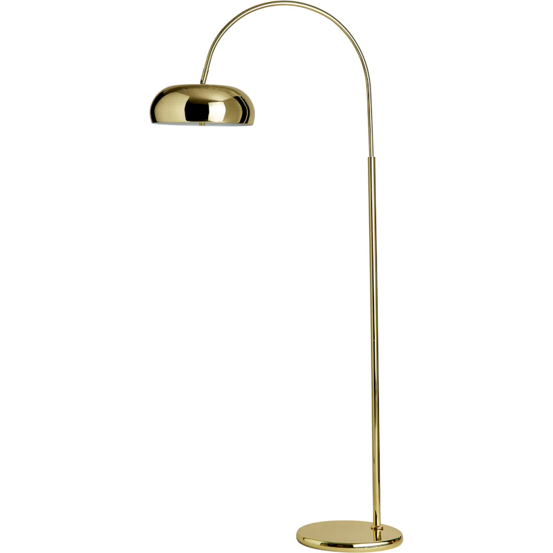 Deco Disco Floor Lamp, Brass