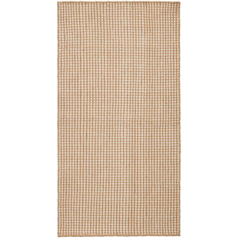 Dotted Wool Rug Natural, 75x150 cm