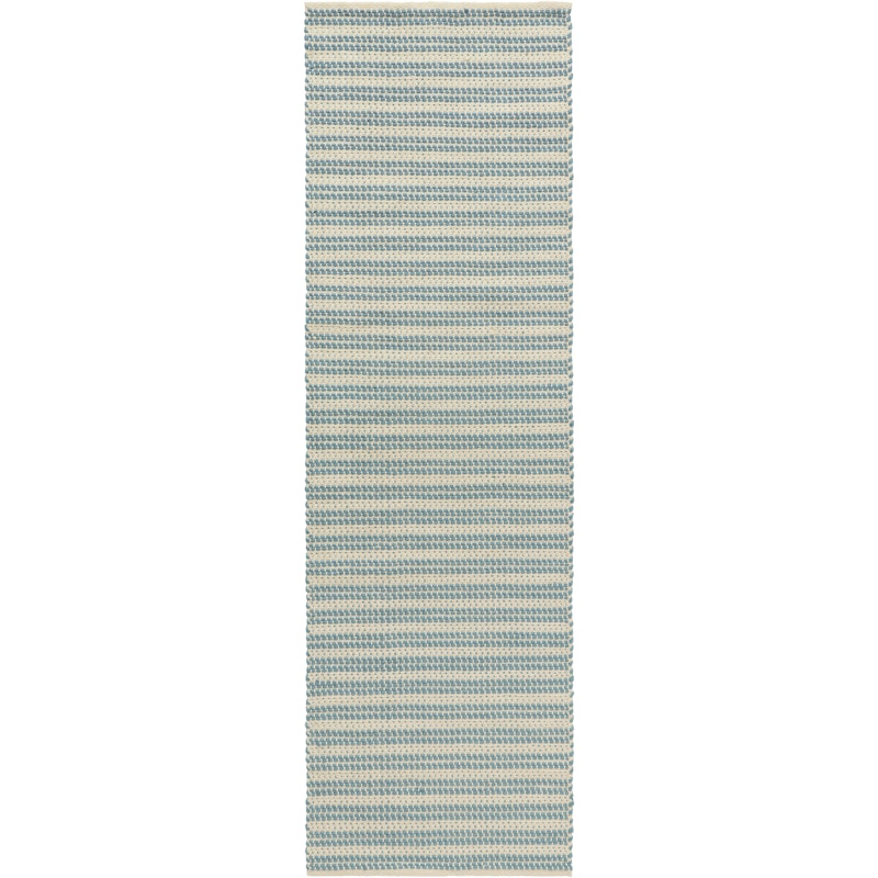 Dune Plastic Rug 75x150 cm, Dusty Blue / Off-white