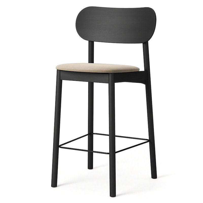 Elephant Bar Chair, Black / Beige Velvet