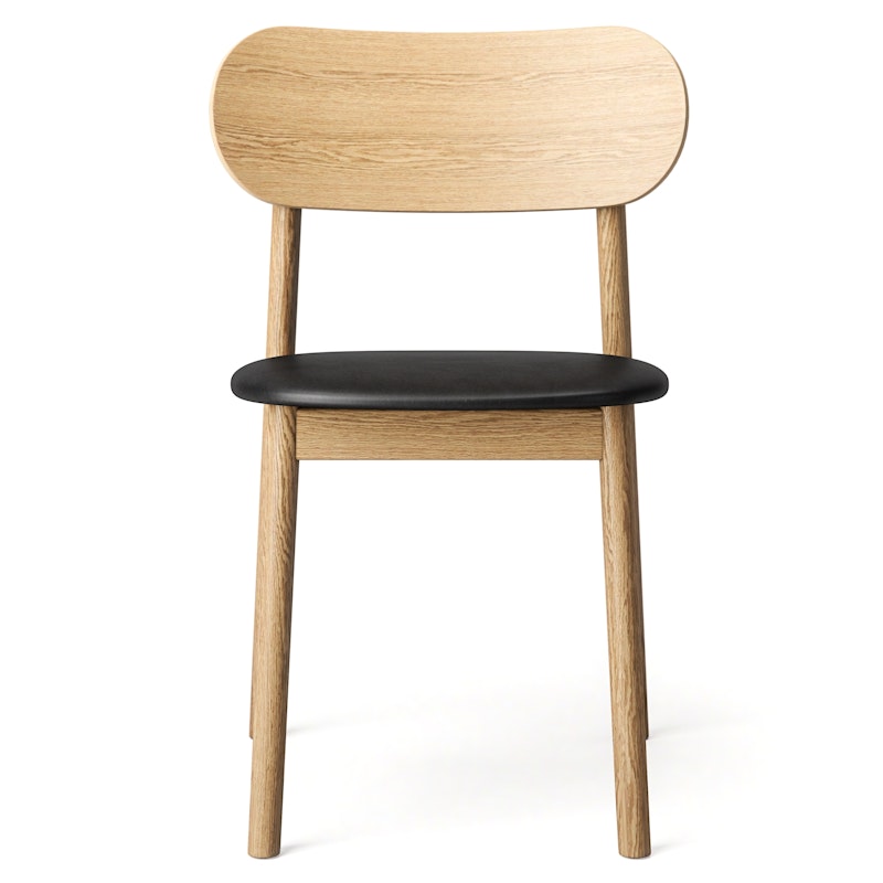 Elephant Chair, Natural Oak / Black Leather