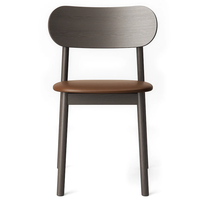 Elephant Chair, Dark Oak / Brown Leather