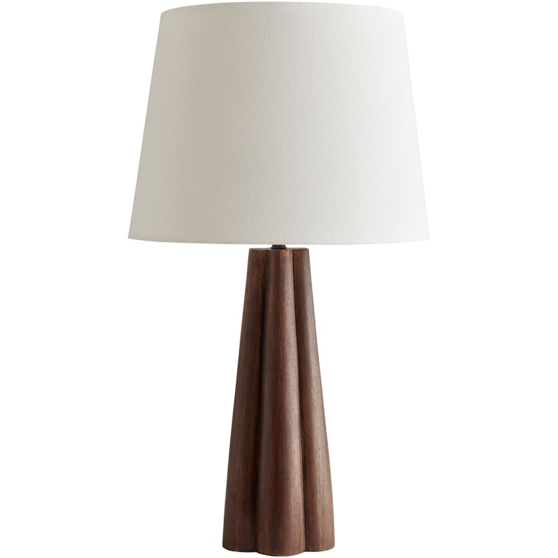 Fiber Table Lamp, Dark Oak