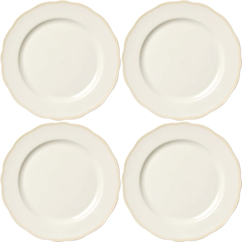 Fleur Plate 28 cm 4-pack, Sand
