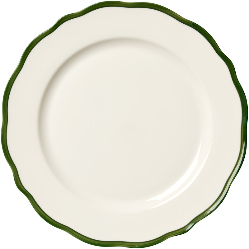 Fleur Plate 28 cm, Dark Green