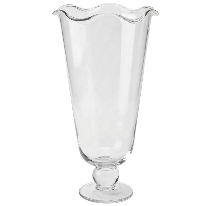 Karla Vase Wavy Clear, 34 cm